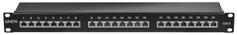 Lindy Cat.6 Patch Panel 24p STP 1U  Black Factory Sealed