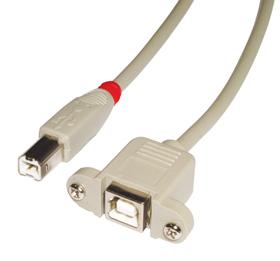 LINDY USB 2.0Verlängerung BM/BF 0,5m  TypB Stecker an TypB (31800)