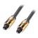 LINDY 1m Gold TosLink SPDIF Digital