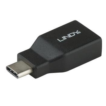 LINDY Premium USB 3.1 type C/A Type C Male > Type A Female, Sort (41899)