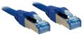 LINDY Cat.6A S/FTP PIMF LSOH, blau, 2m  Patchkabel