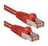 LINDY S/FTP PatchCord Cat6a. LSOH. CU. Red. 0.3m Factory Sealed