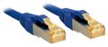 LINDY S/FTP PacthCord Cat7. RJ45 Plug. Blue. 1.0m Factory Sealed