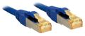 LINDY Cat.7 S/FTP PIMF LSOH, blau, 0,3m  Patchkabel