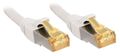 LINDY S/FTP PacthCord Cat7. RJ45 Plug. White. 1.0m Factory Sealed