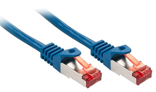 LINDY Basic Cat.6 S/FTP Kabel, blau, 0,5m  Patchkabel (47351)