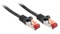 LINDY Basic Cat.6 S/FTP Kabel, schwarz, 1,5m  Patchkabel