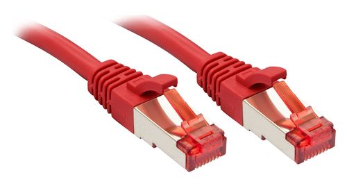 LINDY Cat.6 S/FTP Kabel, rot, 0,5m  Patchkabel (47731)