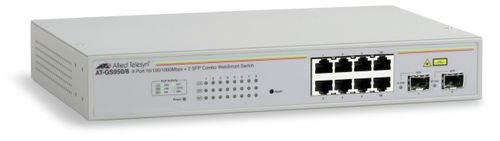 Allied Telesis WEB SMART SWITCH 8-PORT 10/ 100/ 1000TX W/ 2 SFP BAYS      EN CPNT (ATGS950/850)