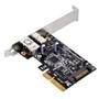 SILVERSTONE ECU03 2 ports USB 3_1 Gen2 10Gbps Type C and Type A PCI Express card Gen2 x 2