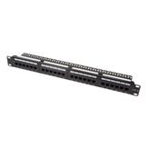 LogiLink CAT6 Patch Panel 19'' 24-Port unshielded,  RAL 9005 (NP0004A)