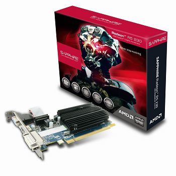 SAPPHIRE Radeon R5 230, 1GB DDR3 (64 Bit), HDMI, DVI, VGA, BULK (11233-01-10G)