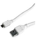 GEMBIRD micro USB 2.0 cable AM-MBM5P 1m, white (CCP-MUSB2-AMBM-W-1M)