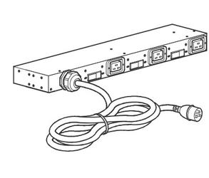 APC Rack PDU, Basic, 0U/1U, 220-240V, 63A (AP6038A)