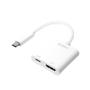 LOGILINK LogiLink USB 3.2 Gen1 Type-C Adapter C/M HDMI/F+USB/F 4K White 0.14m UA0257 (retail)