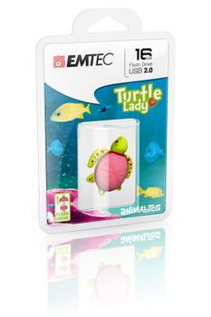 EMTEC Turtle Lady Usb Flash Drive (ECMMD16GM335)