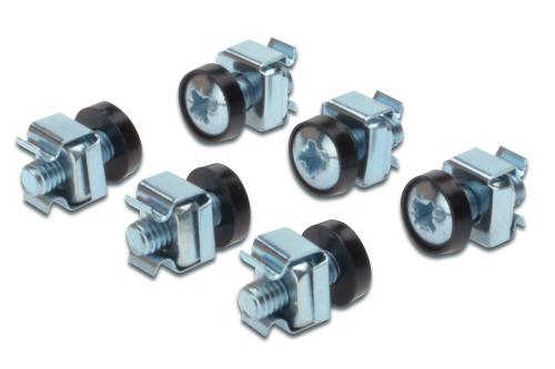 DIGITUS INSTALLATION SCREW SET 50 PCS 50XM6 SCREWS NUTS WASHERS NS (DN-19 SET-S)