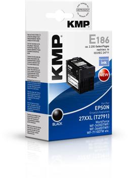 KMP E186 ink cartridge black compatible with Epson T 2791 XXL (1627,4201)