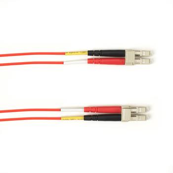 BLACK BOX 10 GIG MM FO PATCH CABLE  (FOCMR10-010M-LCLC-RD)