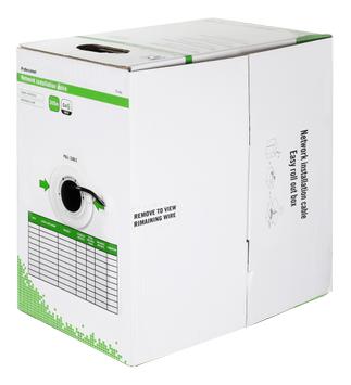 Deltaco U/UTP Cat6 installasjonskabel utendørs 305m rull (TP-49A)