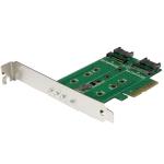 STARTECH 3 Port M.2 NGFF SSD Card Adapter - PCI Express 3.0 M.2 Card	 (PEXM2SAT32N1)