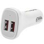 STARTECH WHITE DUAL USB CAR CHARGER CHARGE TWO TABLETS AT ONCE CABL