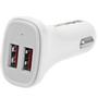 STARTECH WHITE DUAL USB CAR CHARGER CHARGE TWO TABLETS AT ONCE CABL