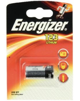 ENERGIZER Batteri CR123 Lithium 1-pack (7638900052008)