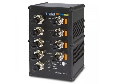 PLANET IP67 rated 8-Port 10/ 100Mbps (ISW-804PT-M12)