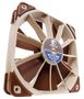 NOCTUA NF-F12 PWM - Kabinet køler - 120mm - Brun - 22 dBA