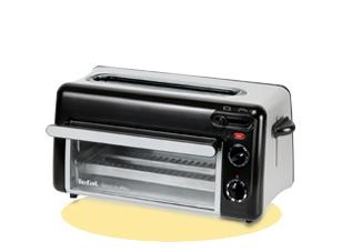 TEFAL TL 6008 Toaster mit Mini-Ofen Toast n Grill Schwarz / Alu matt (TL6008)