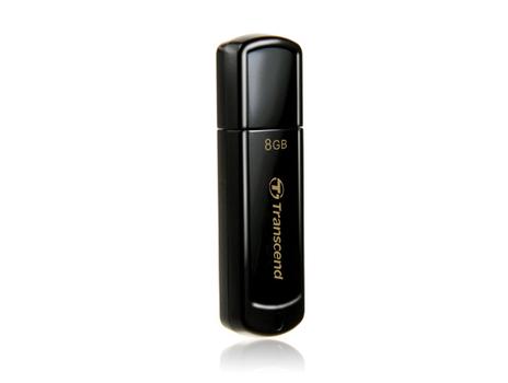 TRANSCEND JetFlash 350 - USB flash drive - 8 GB - USB 2.0 - black (TS8GJF350)