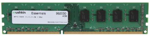MUSHKIN DIMM 4 GB DDR3-1600 (992030, Essentials-Serie) (992030)