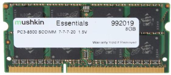 MUSHKIN So-Dimm 8Gb Ddr3 Essentials  (992019)