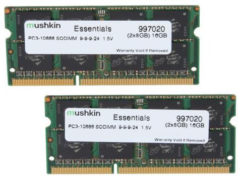 MUSHKIN So-Dimm 16Gb Ddr3 Essentials (997020)