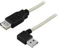 DELTACO USB 2.0 USB extension cable 0.2m