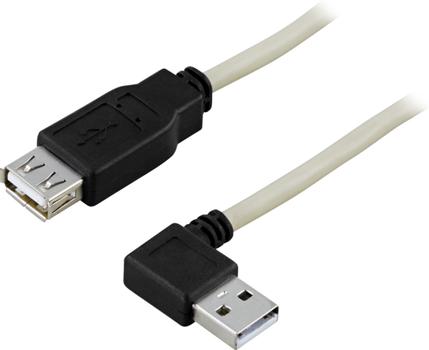 DELTACO USB 2.0 USB extension cable 0.2m (USB2-102A)