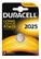 DURACELL knappcellsbatteri, CR 2025, Lithium, 3V, 1-pack