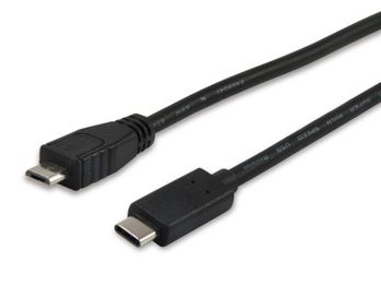 EQUIP USB 2.0 Kabel MicroB->C M/M 1,0m Type C (12888407)