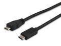 EQUIP USB 2.0 Kabel MicroB->C M/M 1,0m Type C
