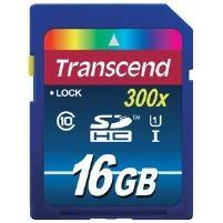 TRANSCEND MC SD 016GB SDHC Class 10 UHS-I 300x (TS16GSDU1)