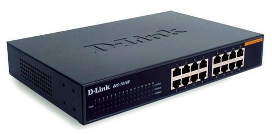 D-LINK 16-Port Fast Ethernet Switch Auto Uplink, Layer2 (DES-1016D/E)