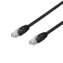 DELTACO U / UTP Cat6a patch cable, 3m, 500MHz, LSZH, black - LAGERSALG 1 stk på lager i Oslo