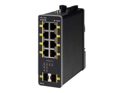 CISCO IE-1000 GUI BASED L2 POE SWITCH 2 GE SFP 8 FE COPPER PORTS       IN CPNT (IE-1000-8P2S-LM)