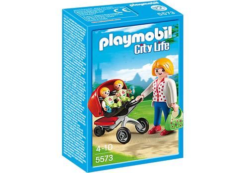 PLAYMOBIL Mother with Twin Stroller (5573)