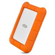 LACIE Rugged 2TB USB C and USB 3.0 2.5 Inch Portable Orange External Hard Drive