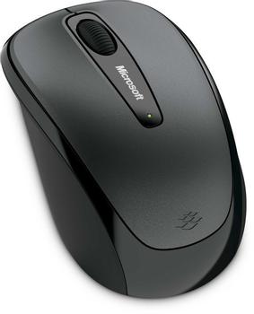 MICROSOFT Wireless Mobile Mouse 3500 - Muis - rechts- en linkshandig - optisch - 3 knoppen - draadloos - 2.4 GHz - USB draadloze ontvanger - Lochness-grijs (GMF-00008)