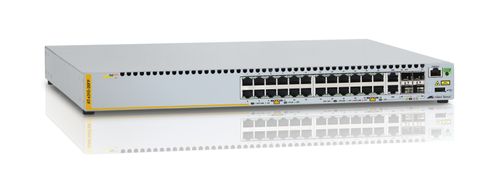 Allied Telesis ALLIED L2+ managed stackable switch 24 POE+ ports 10/ 100Mbps 2-port SFP/ Copper combo port 2 dedicated stack slots 1 Fixed AC (AT-x310-26FP-50)