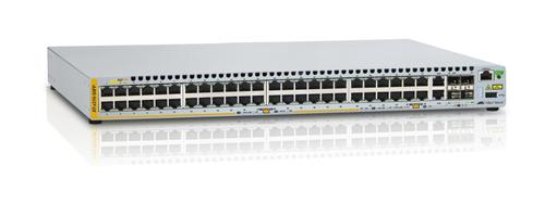 Allied Telesis ALLIED L2+ managed stackable switch 48 POE+ ports 10/ 100Mbps 2-port SFP/ Copper combo port 2 dedicated stack slots 1 Fixed AC p s (AT-x310-50FP-50)