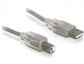 DELOCK Cable USB 2.0 A-B - 0.5m (82057)